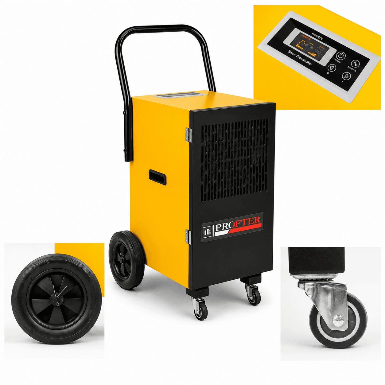 Потужний побутовий осушувач повітря Profter CLDH-50 Yellow (50 л/добу). Фото 10