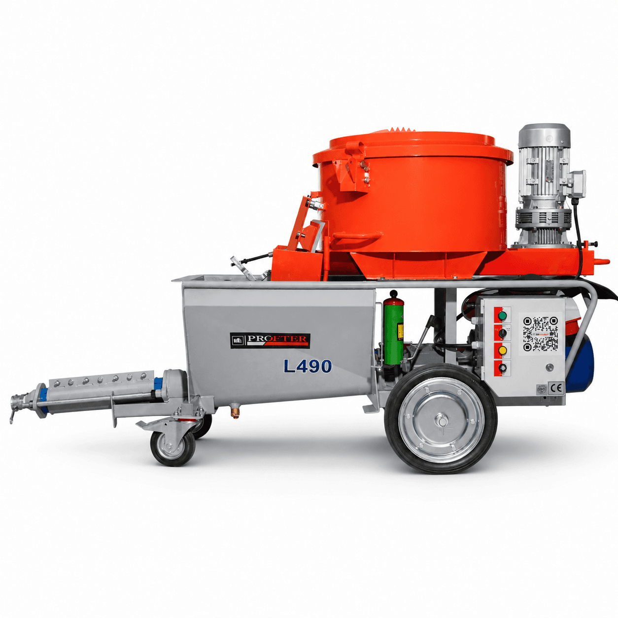 Профессиональная цементная штукатурная машина Profter L-490 (380В 60 л/мин). Фото 7