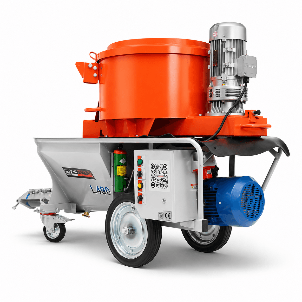 Профессиональная цементная штукатурная машина Profter L-490 (380В 60 л/мин). Фото 4