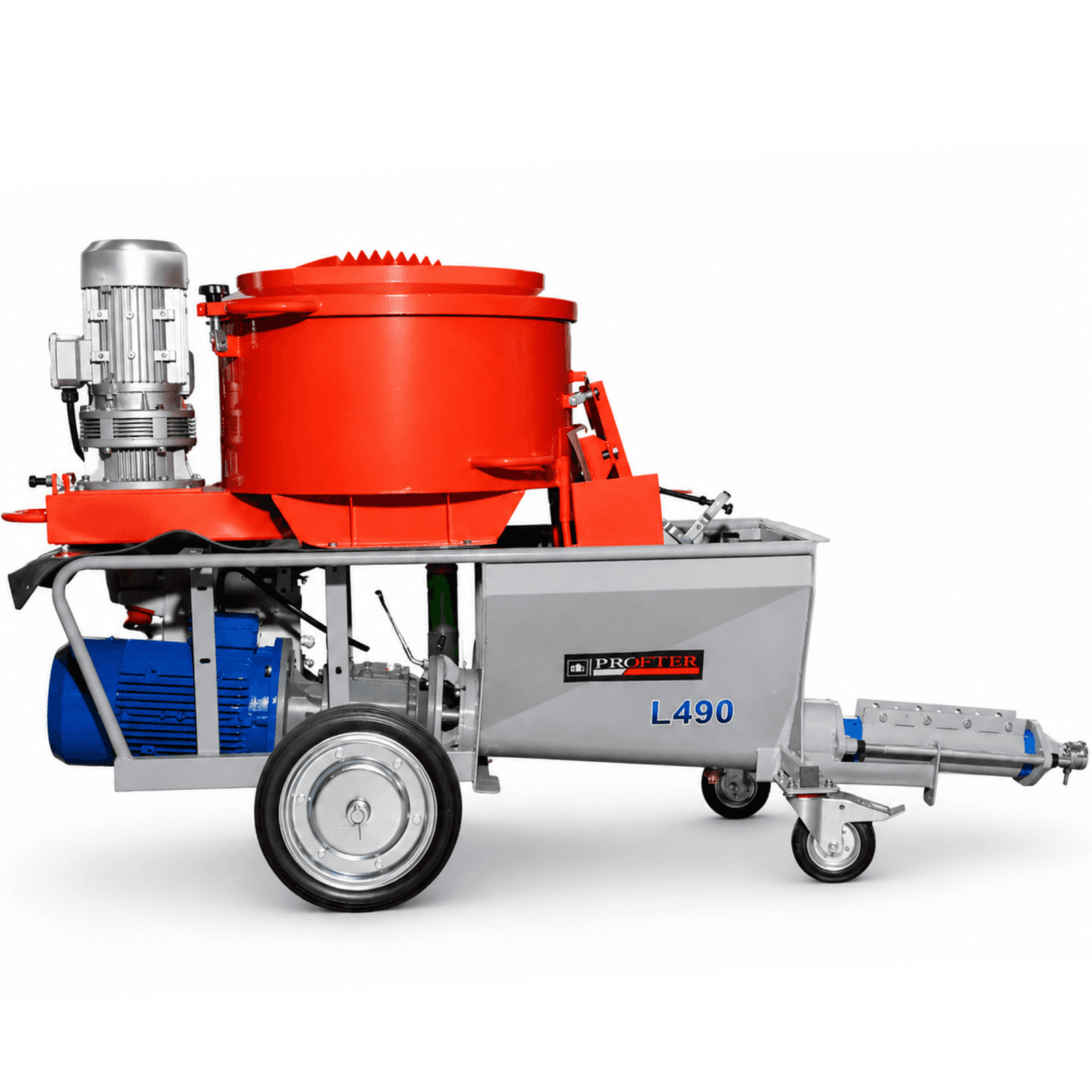 Профессиональная цементная штукатурная машина Profter L-490 (380В 60 л/мин). Фото 8