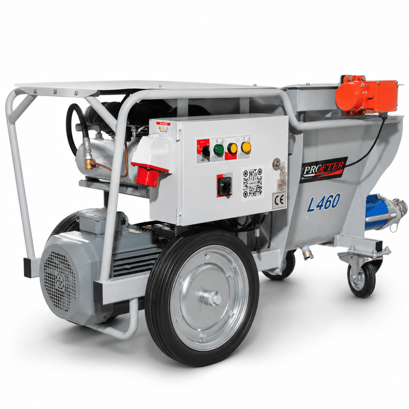 Профессиональная цементно-штукатурная станция Profter L-460 (50 л/мин, 7,5 кВт, 220 В). Фото 4
