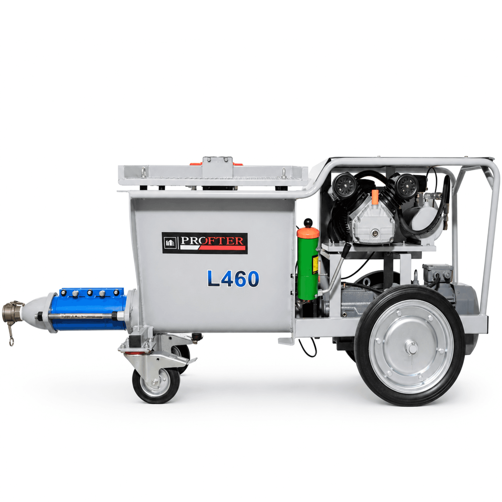 Профессиональная цементно-штукатурная станция Profter L-460 (50 л/мин, 7,5 кВт, 220 В). Фото 7
