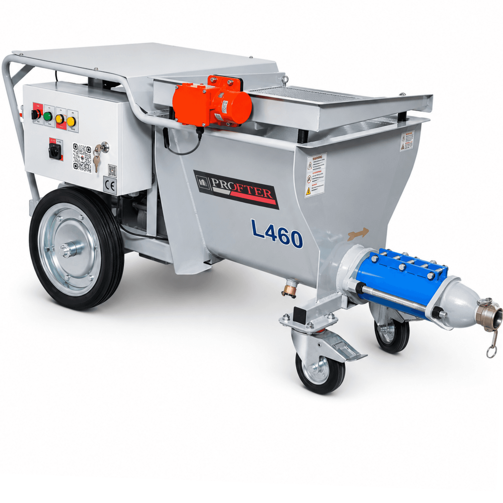 Профессиональная цементно-штукатурная станция Profter L-460 (50 л/мин, 7,5 кВт, 220 В). Фото 2