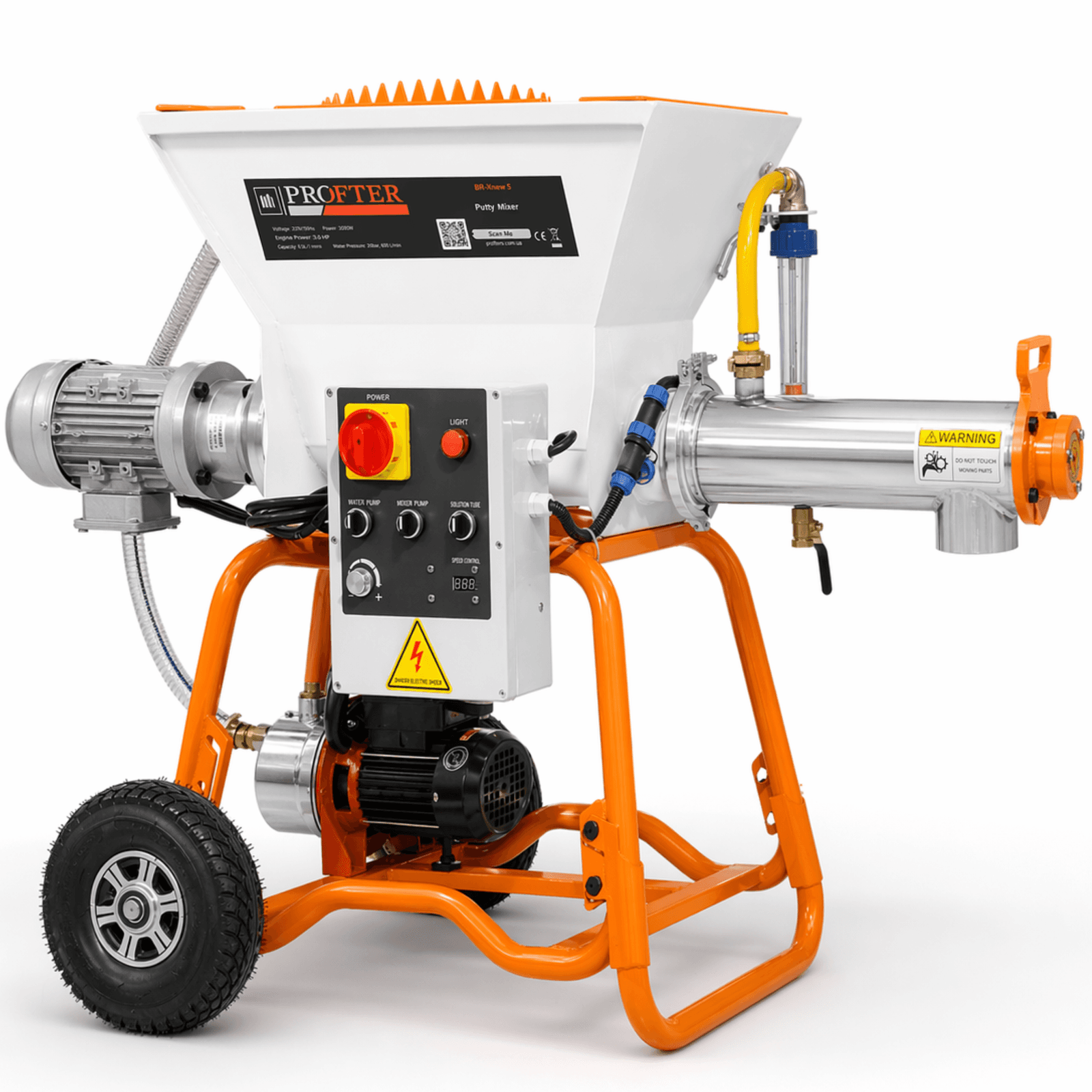 Мощный проточный миксер для строительных смесей Profter BR-New 5 (3000 Вт, 30 л/мин). Фото 1