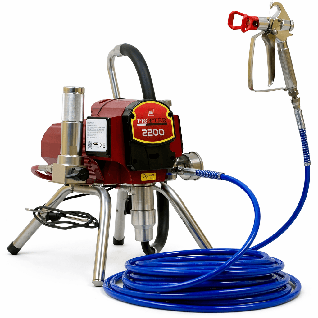 Поршневой безвоздушный покрасочный аппарат Profter MX-2200 Red (1300 Вт 2.5 л/мин). Фото 1