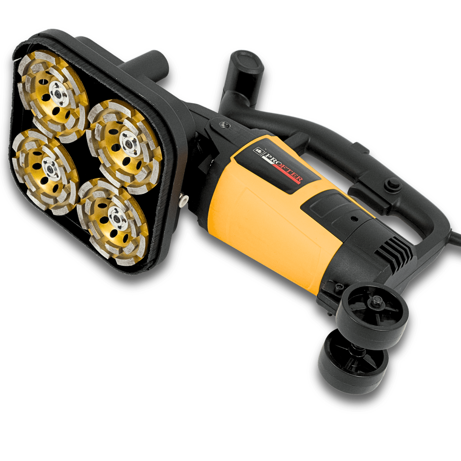 Шліфувальна машина по бетону на 4-и диски Profter ZX-32 (Ø100 мм.3800W) під пилосос. Фото 10