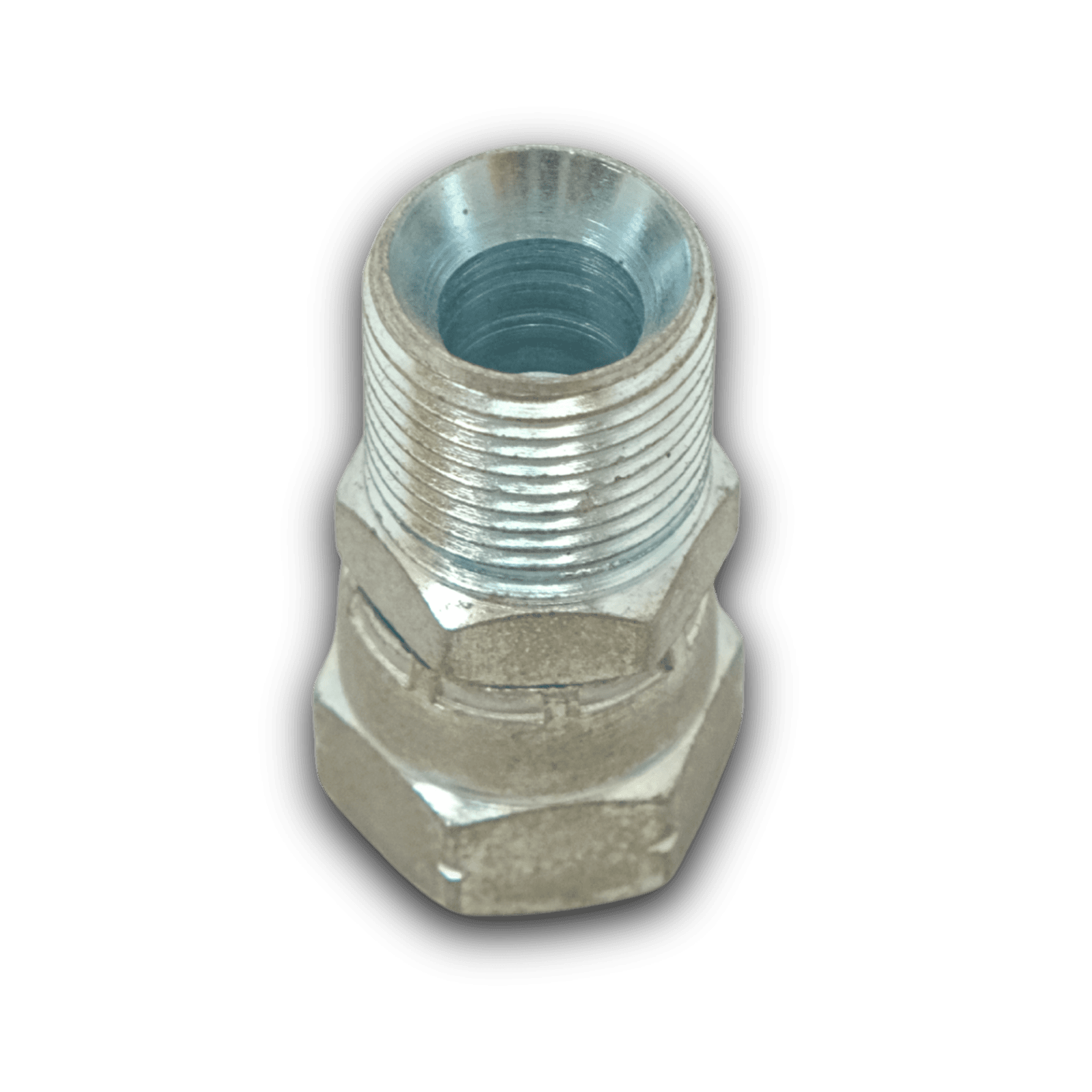 Перехідник поворотний з 3/8" папа на 1/4" мама для шлангів і шпаклювальних станцій. Фото 1