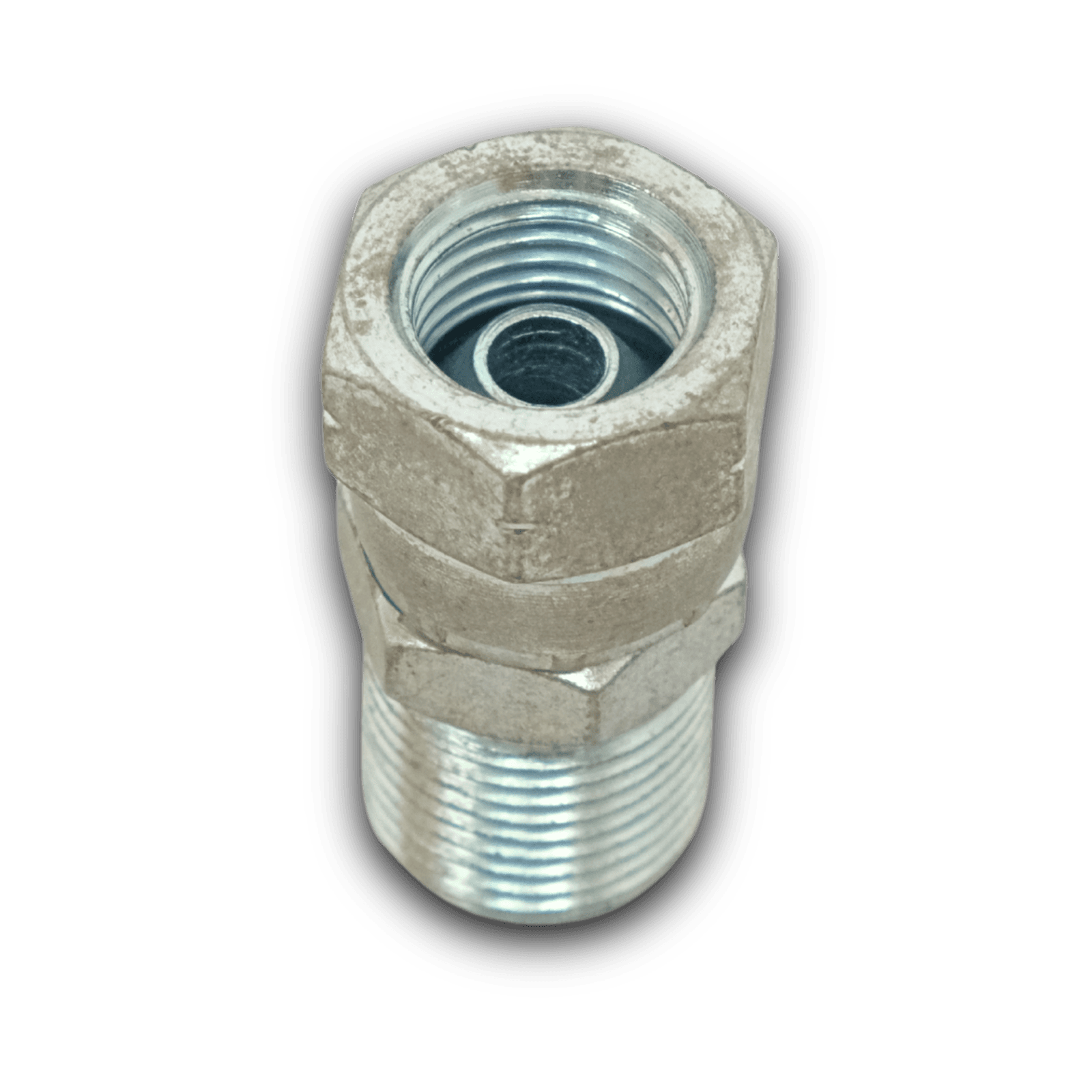 Перехідник поворотний з 3/8" папа на 1/4" мама для шлангів і шпаклювальних станцій. Фото 2