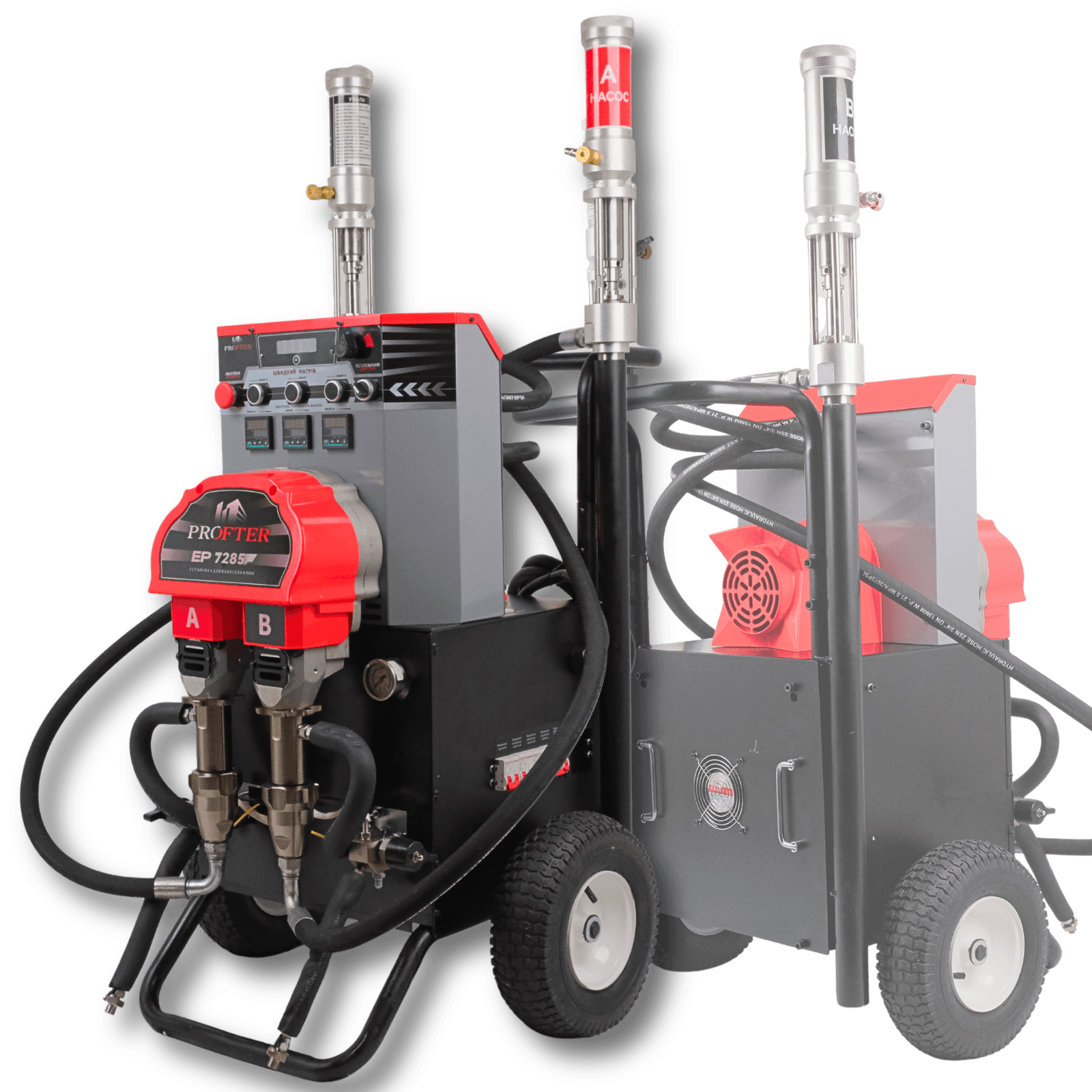 Установка для нанесения ППУ и полимочевины Profter EP-7285F (14 кВт 230 бар 12 кг/мин). Фото 5