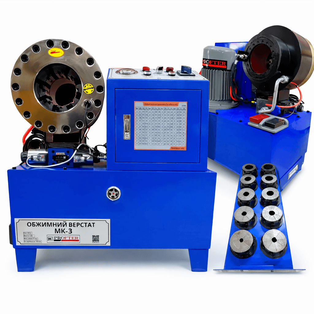Станок (Прес) для виготовлення РВТ Profter МК-3 (6-51мм 600т 220/380V) Обтискний прес для шлангів. Фото 3