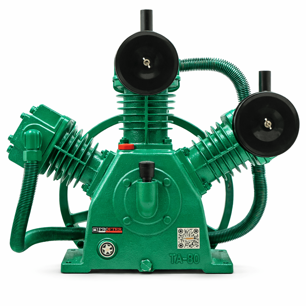 Компрессорная голова Profter YCW-3080T (850 л/мин,13 бар) Компрессорный блок 3-х цилиндровый. Фото 3