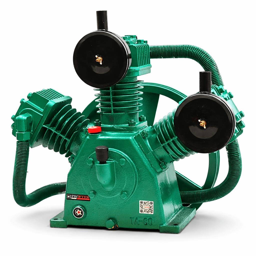 Компрессорная голова Profter YCW-3080T (850 л/мин,13 бар) Компрессорный блок 3-х цилиндровый. Фото 1