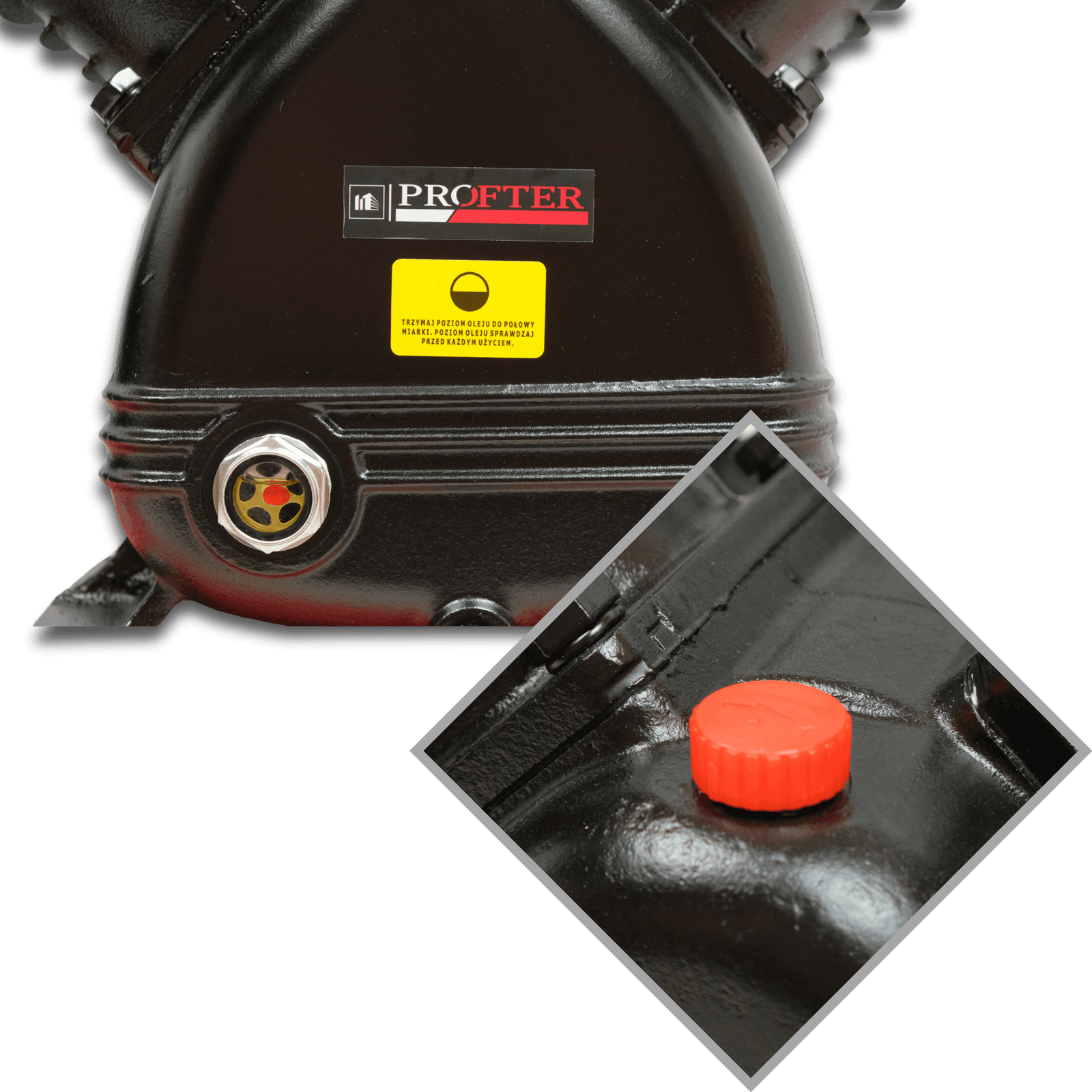 Промышленная компрессорная станция Profter ZT-2090 (900 л/мин, 4 кВт). Фото 10