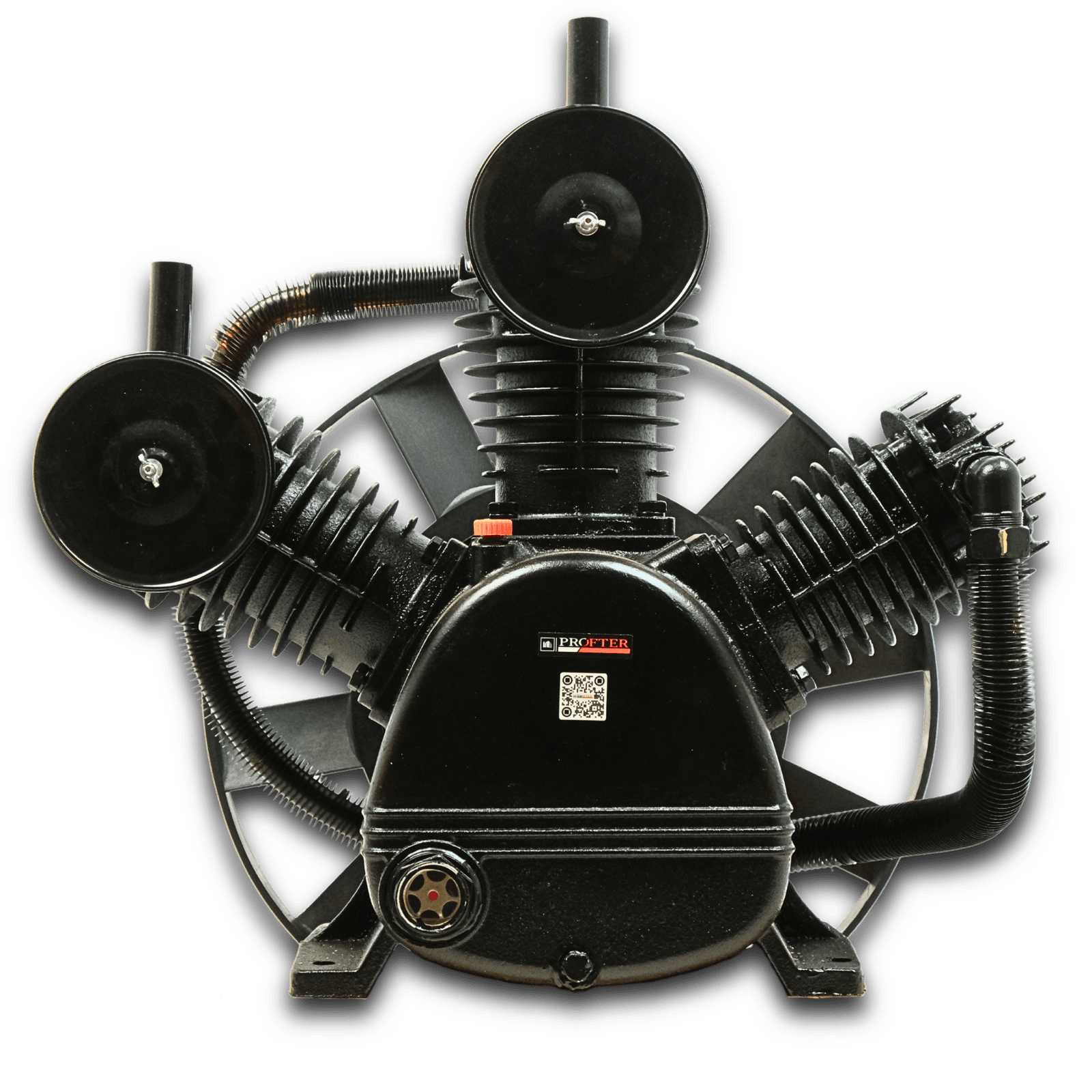 Мощный компрессорный поршневой блок Profter ZT-3100 (2000 л/мин 12А) 3-х цилиндровая компрессорная голова. Фото 2