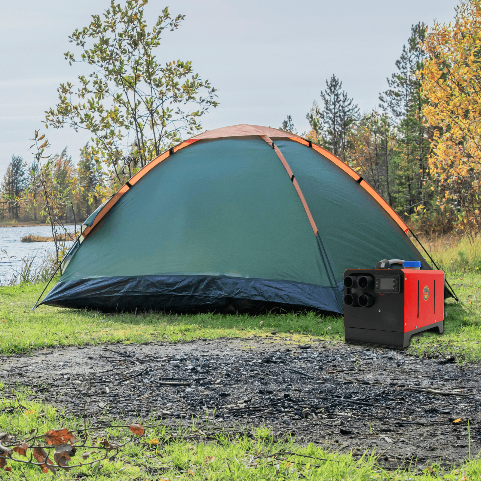 Автономный дизельный обогреватель Profter RF-5000 Red 5 кВт (12/24/220 В) Сухой моноблок. Фото 14