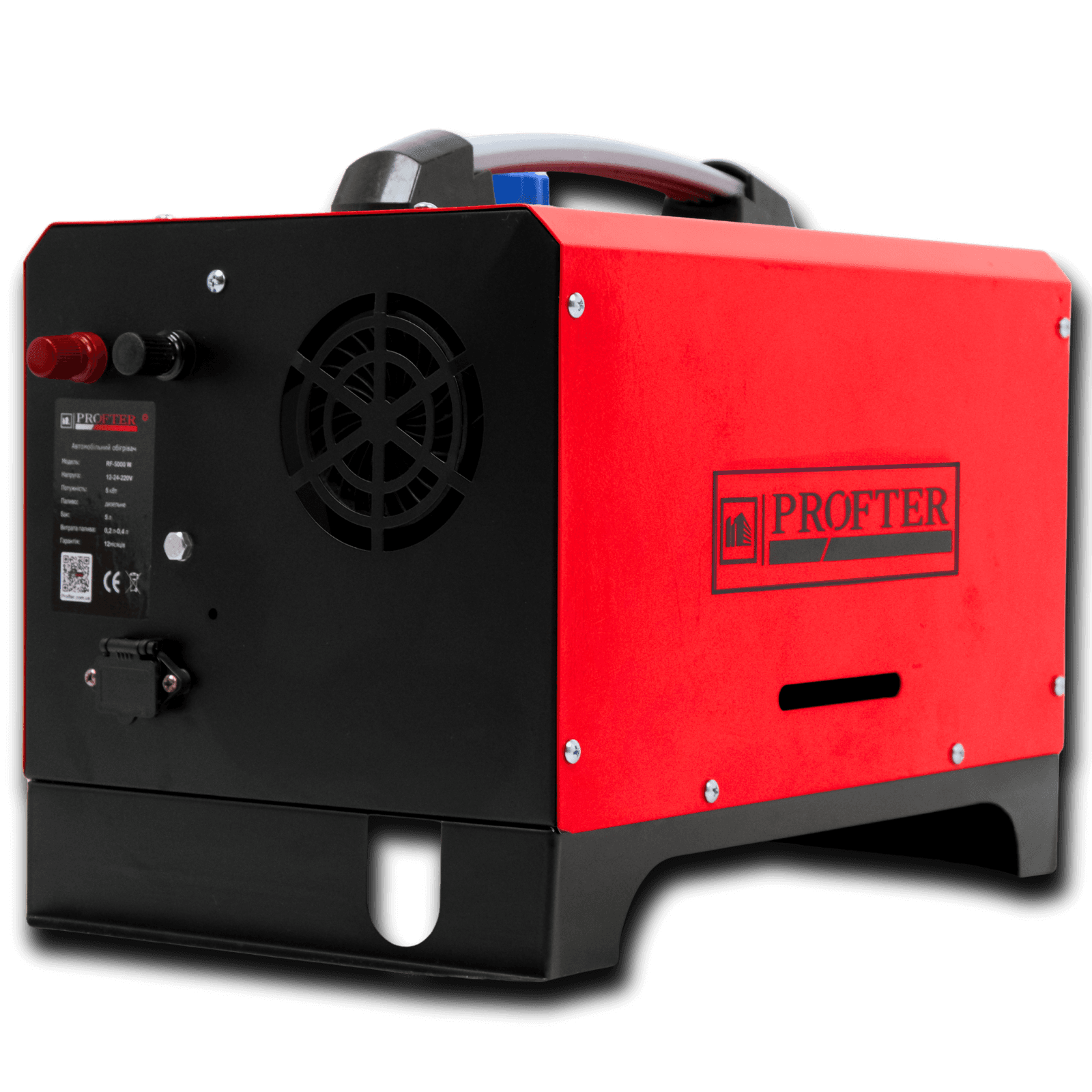 Автономный дизельный обогреватель Profter RF-5000 Red 5 кВт (12/24/220 В) Сухой моноблок. Фото 5