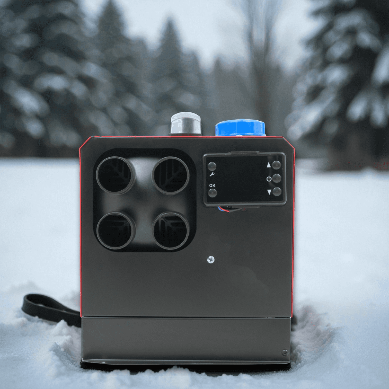 Автономный дизельный обогреватель Profter RF-5000 Red 5 кВт (12/24/220 В) Сухой моноблок. Фото 12