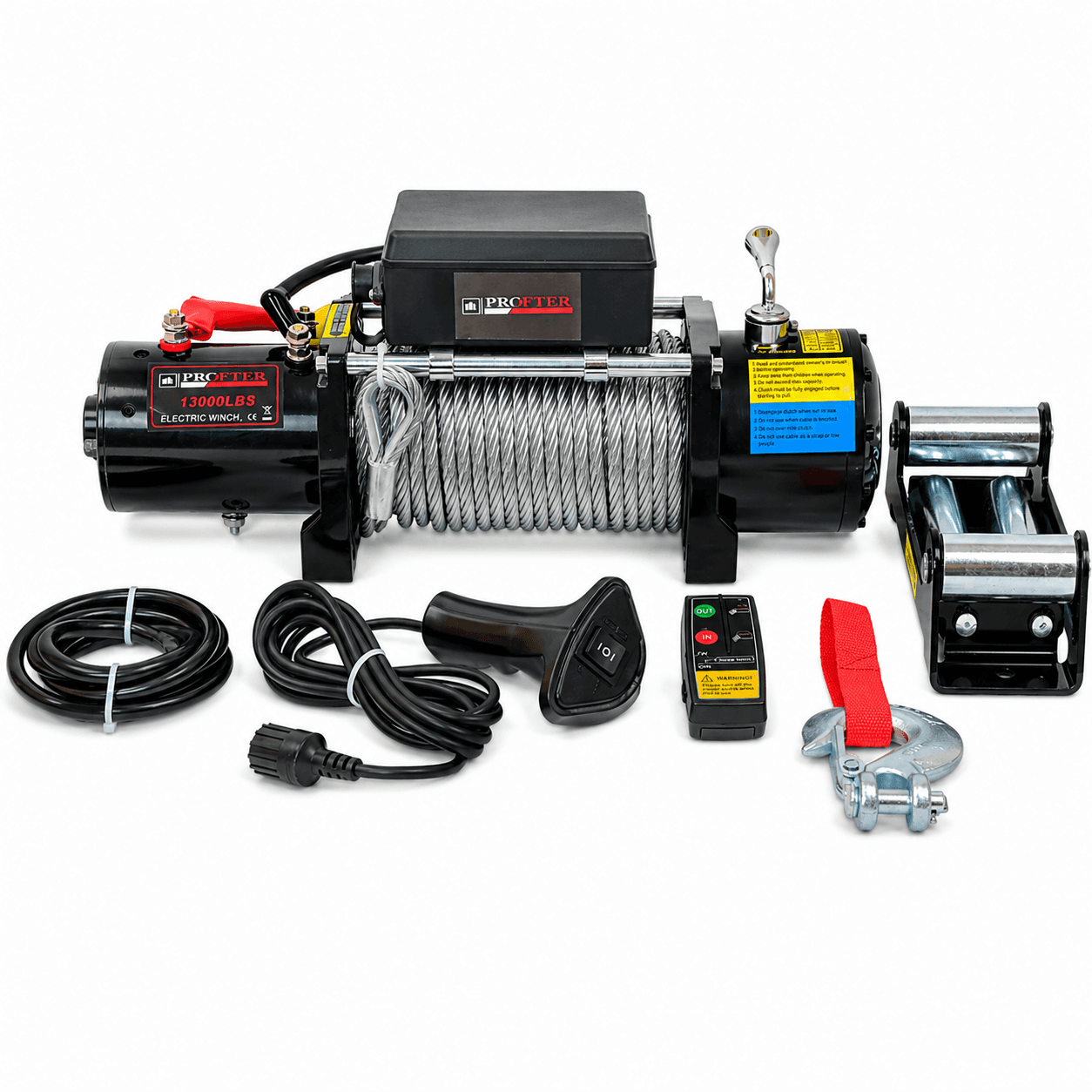 Лебідка автомобільна Profter 13000 LBS 12V (5897 кг). Фото 1