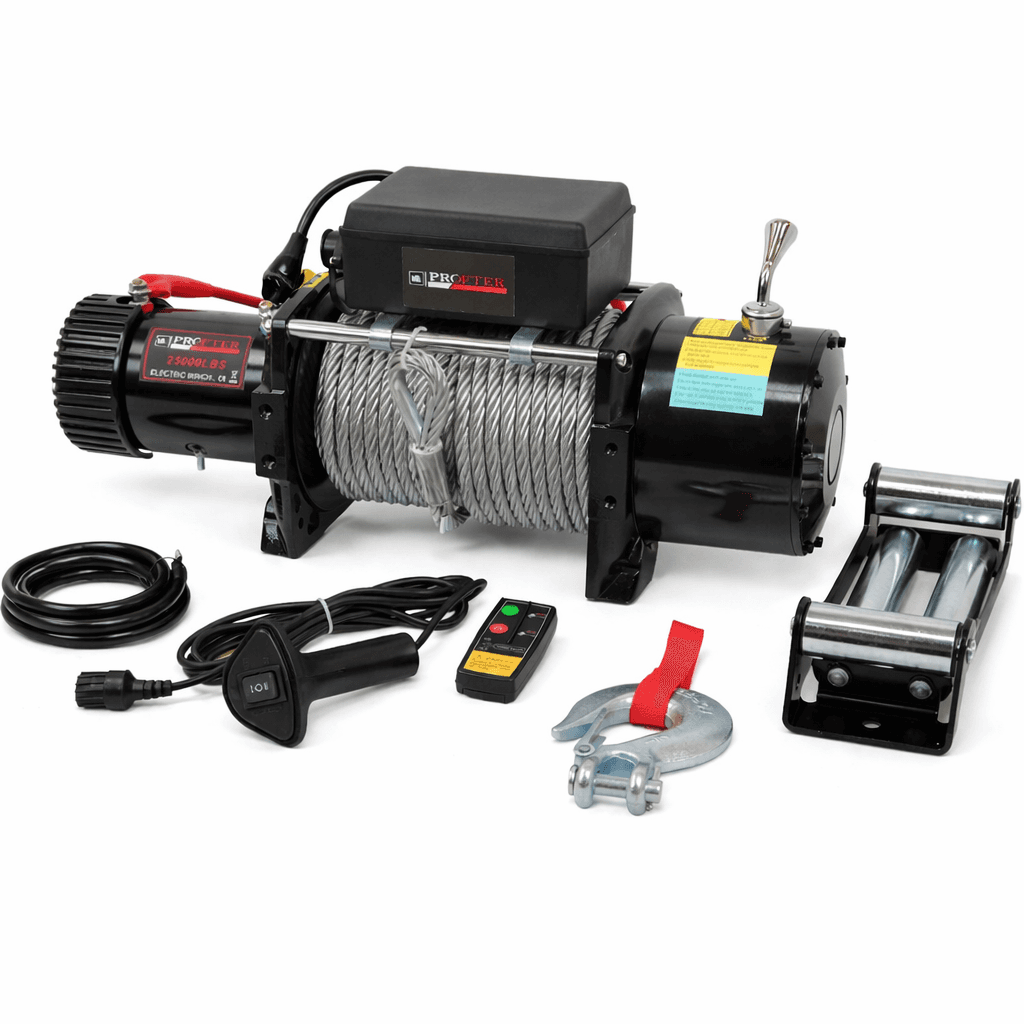 Лебедка автомобильная Profter 25000 LBS 12V (11340 кг). Фото 1