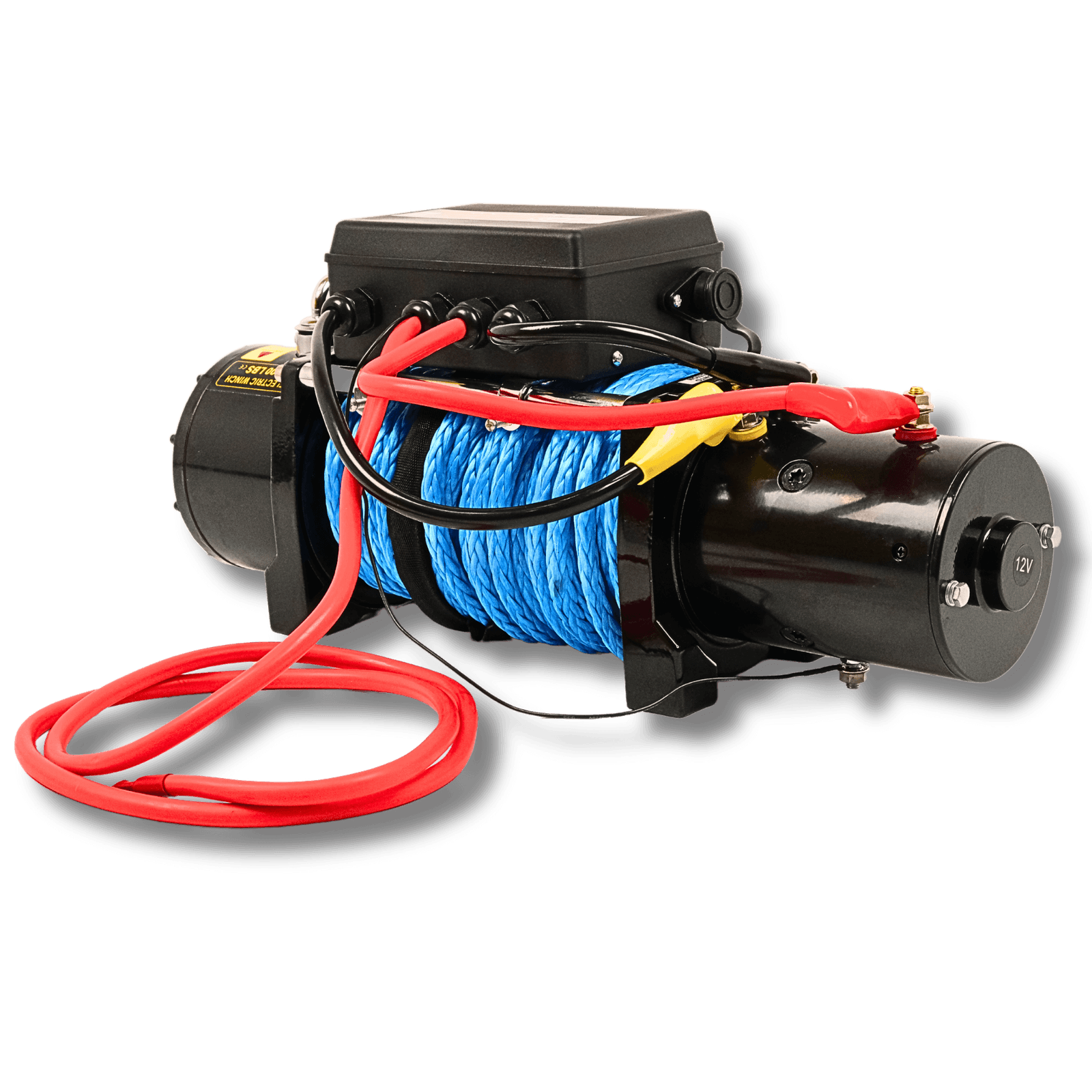 Автомобільна електролебідка 12V 12000 LBS (5443 кг) із синтетичним тросом. Фото 3