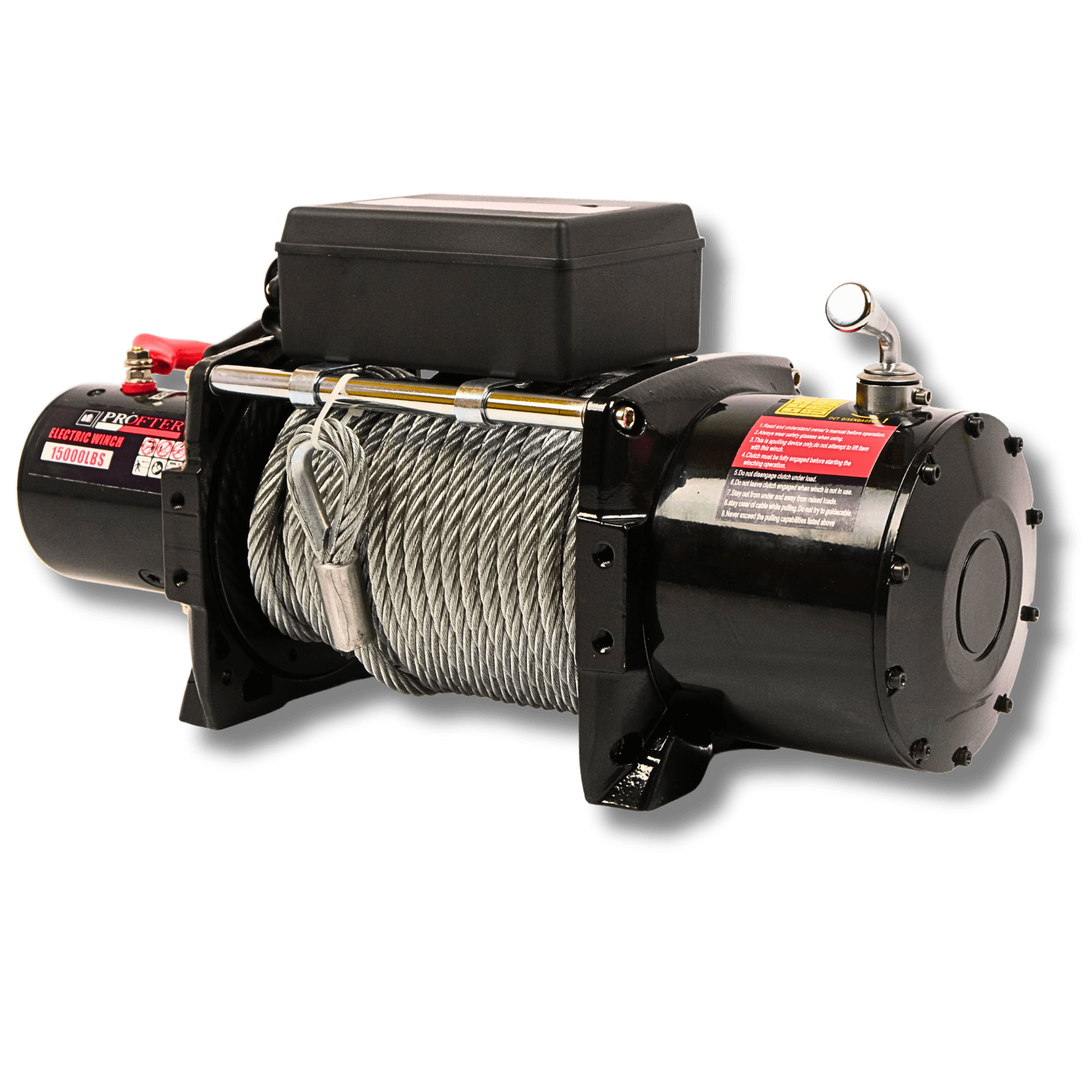 Електрична лебідка Profter 15000 LBS (6804 кг) для авто та спецтехніки (24V). Фото 4