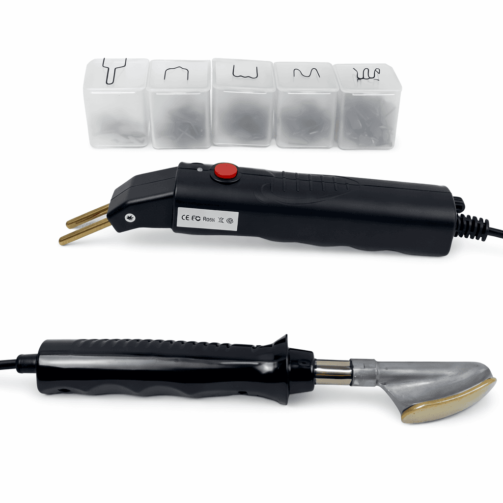 Набір Hot Stapler 1 для ремонту пластикових деталей (70 Вт+250 скоб) Гарячий степлер + утюжок. Фото 5