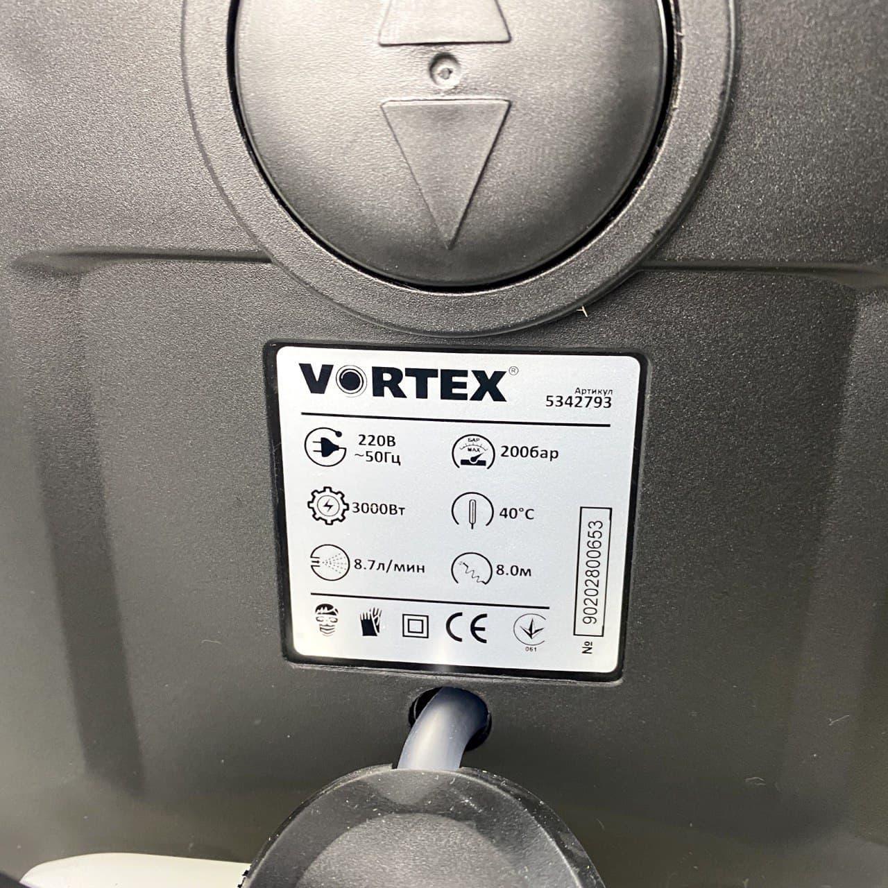 Потужна мийка високого тиску Vortex 3000W (8.7 л/хв 200бар) (5342793). Фото 9