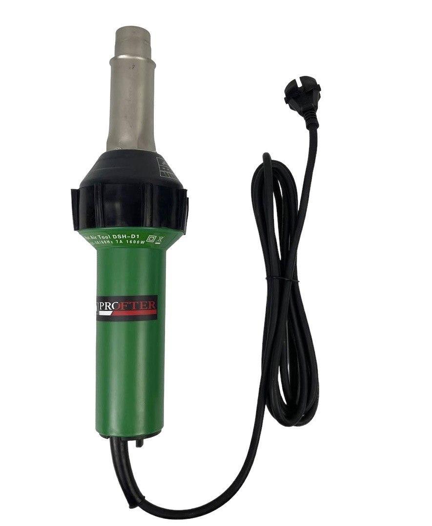Зварювальний фен для зварювання ПВХ мембрани Profter DSH-D1 (1.6 Квт) Апарат для зварювання банера, тентів, пластику. Фото 9