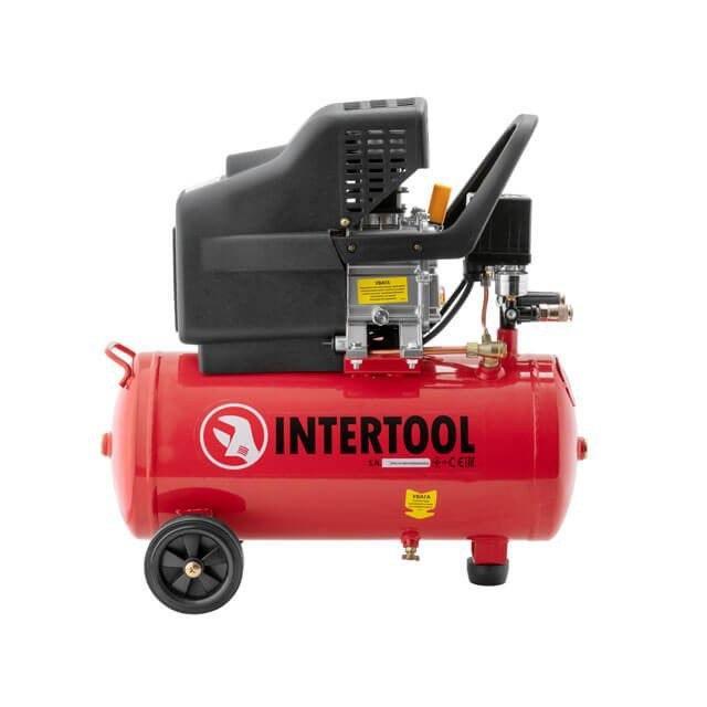 Воздушный компрессор Intertool PT-0009 (24 л 1500 Вт 206 л/мин). Фото 2