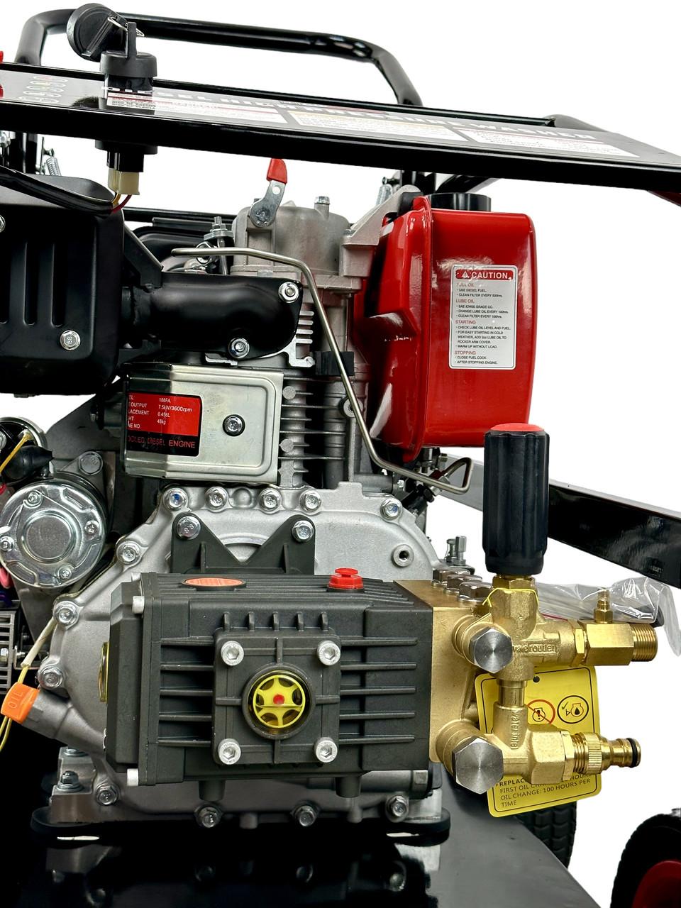 Профессиональная дизельная мойка высокого давления Profter BSDE 250B (250 бар 18 л) Профессиональная мойка. Фото 7