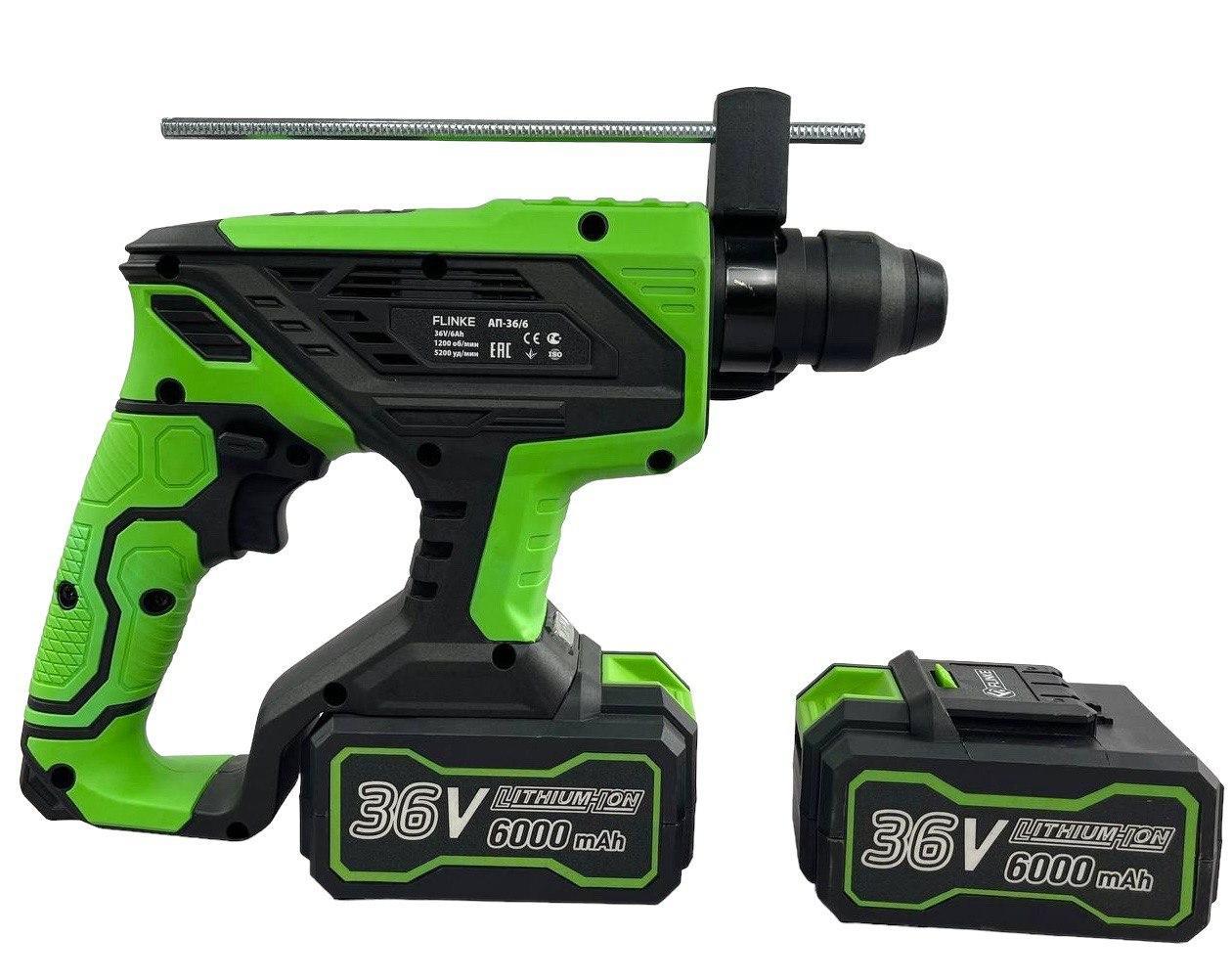Акумуляторний перфоратор FLINKE АП-36/6 brushless (5200 уд/хв). Фото 2