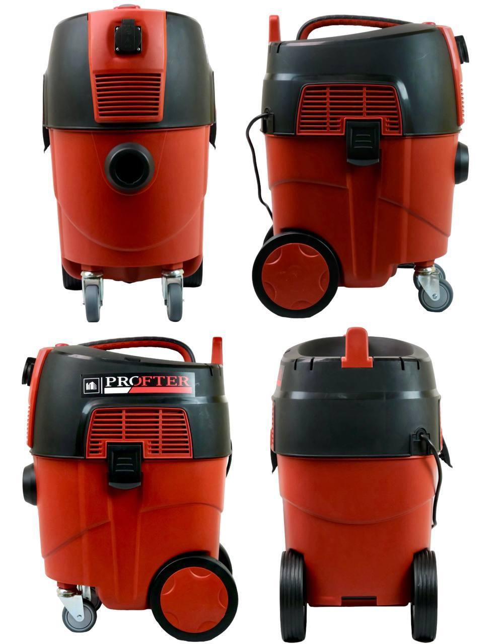 Профессиональный строительный пылесос Profter JN 208G-P (1600 Вт) пылесос для сухой и влажной уборки. Фото 4