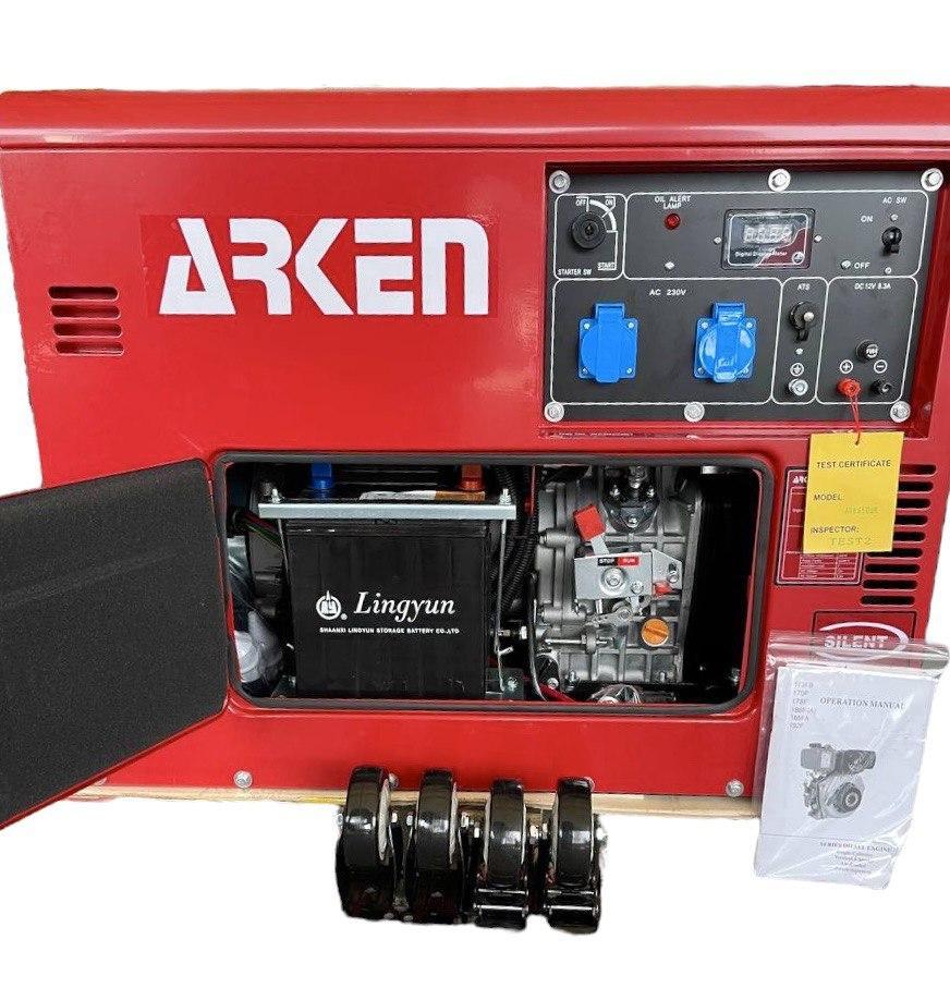Дизельний генератор Arken ARK8500 Q (6 кВт) двигун Perkins. Фото 2