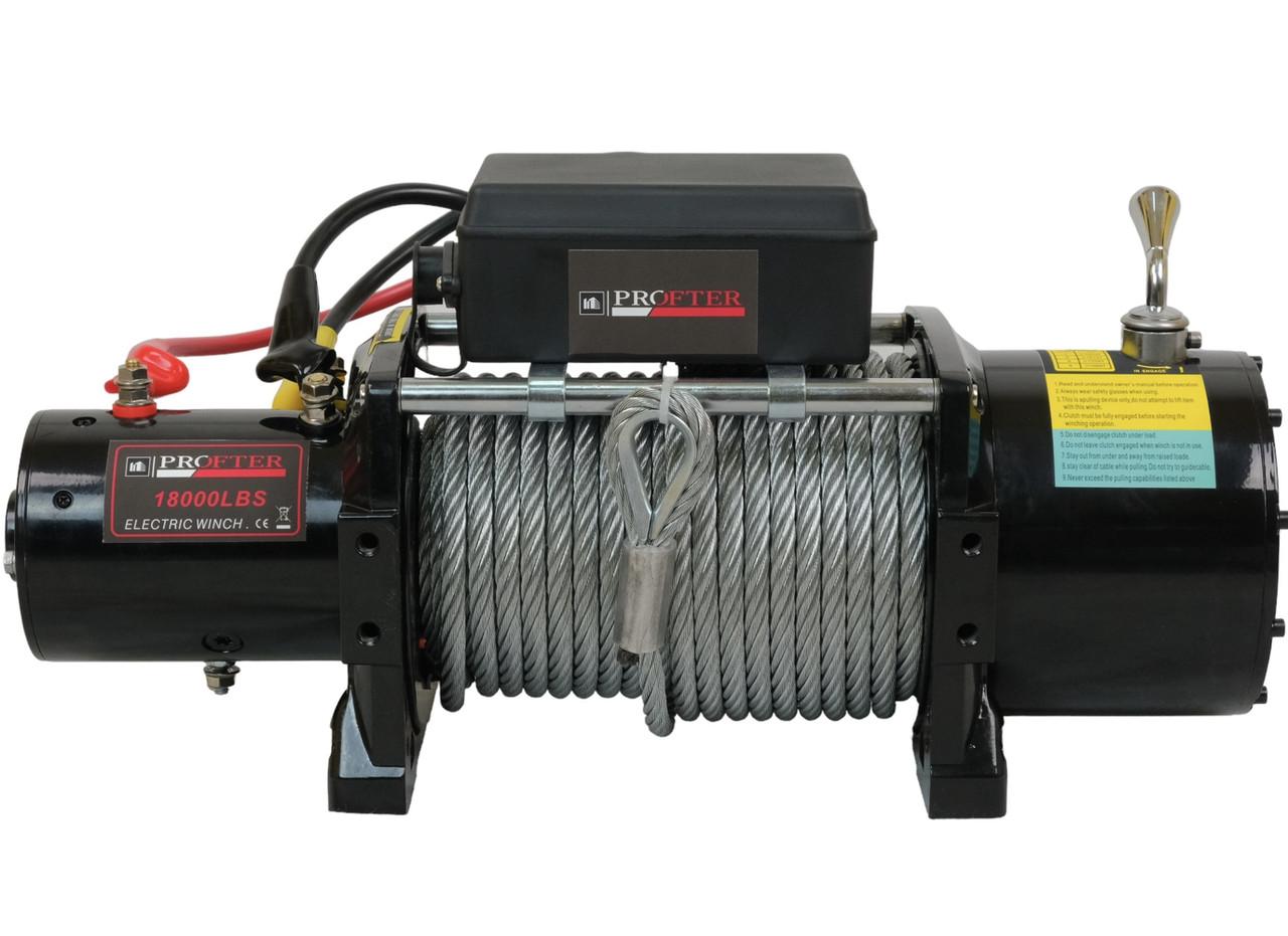 Лебедка автомобильная Profter 18000 LBS 12V (8181 кг). Фото 3