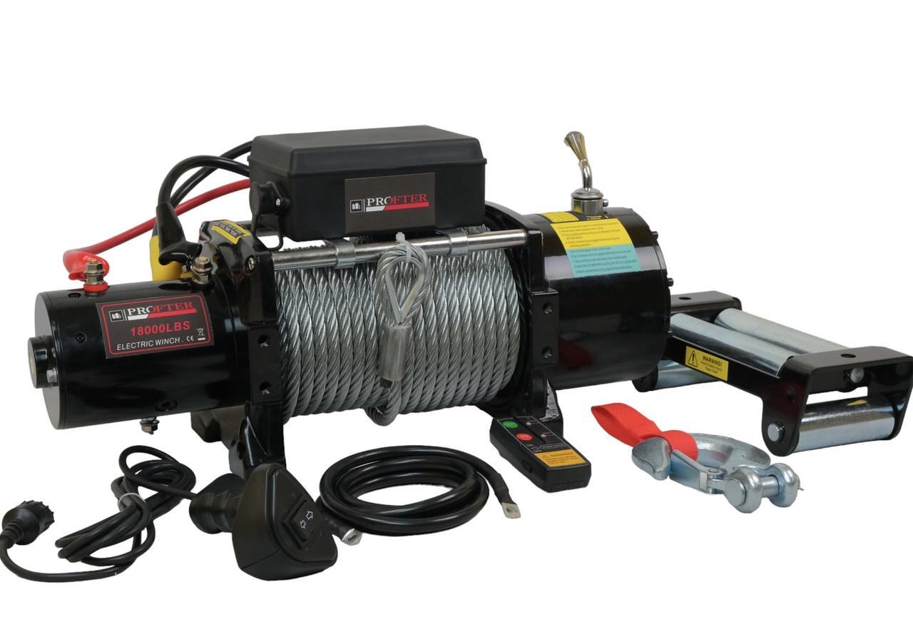 Лебедка автомобильная Profter 18000 LBS 12V (8181 кг). Фото 9