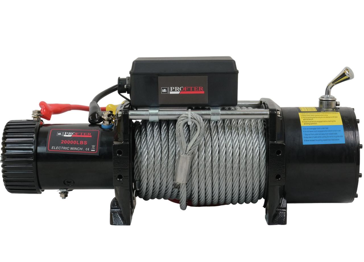 Лебедка автомобильная Profter 20000 LBS 12V (9090 кг). Фото 2