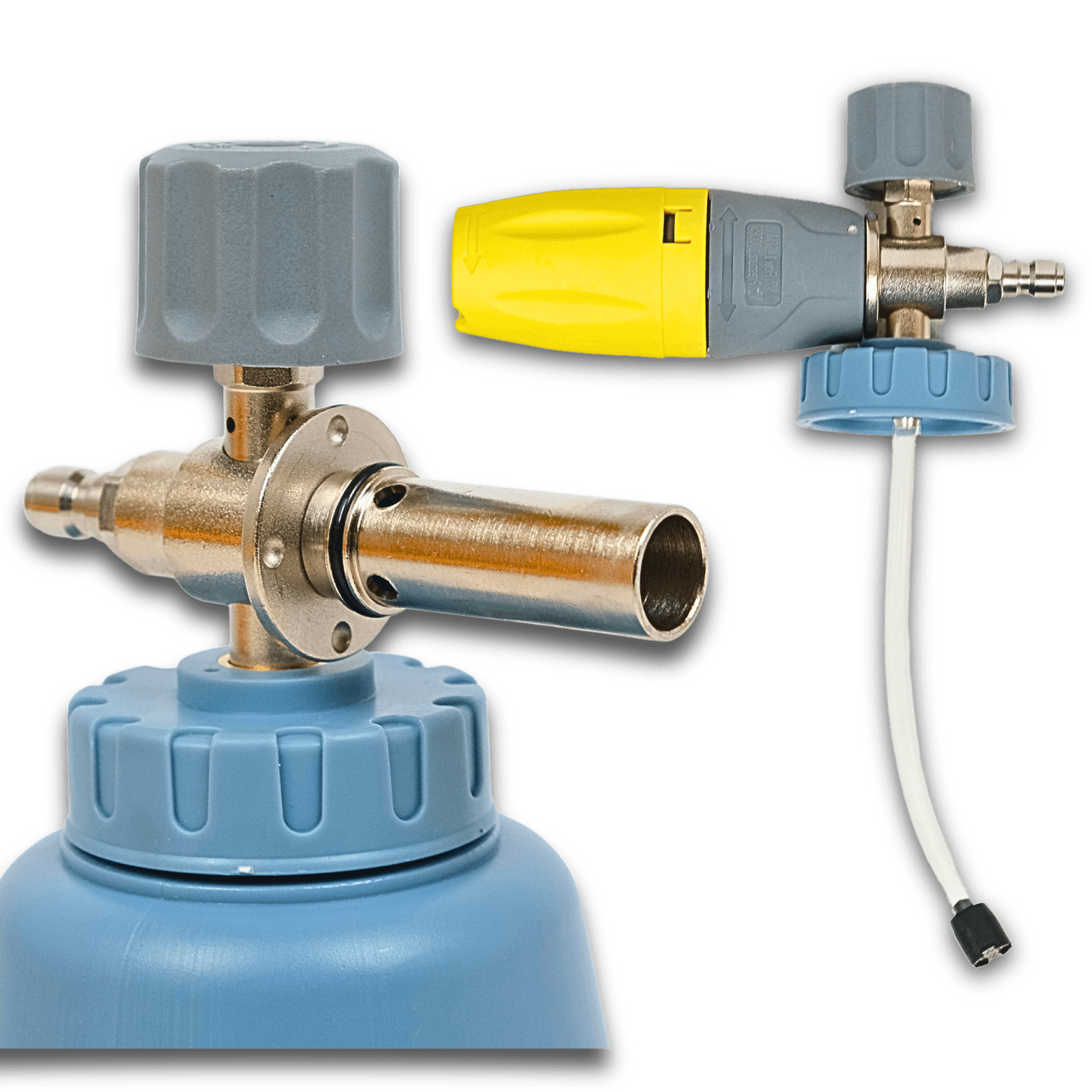 Піногенератор Profter S-15 Yellow, латунна насадка для мийки, регульований факел. Фото 5