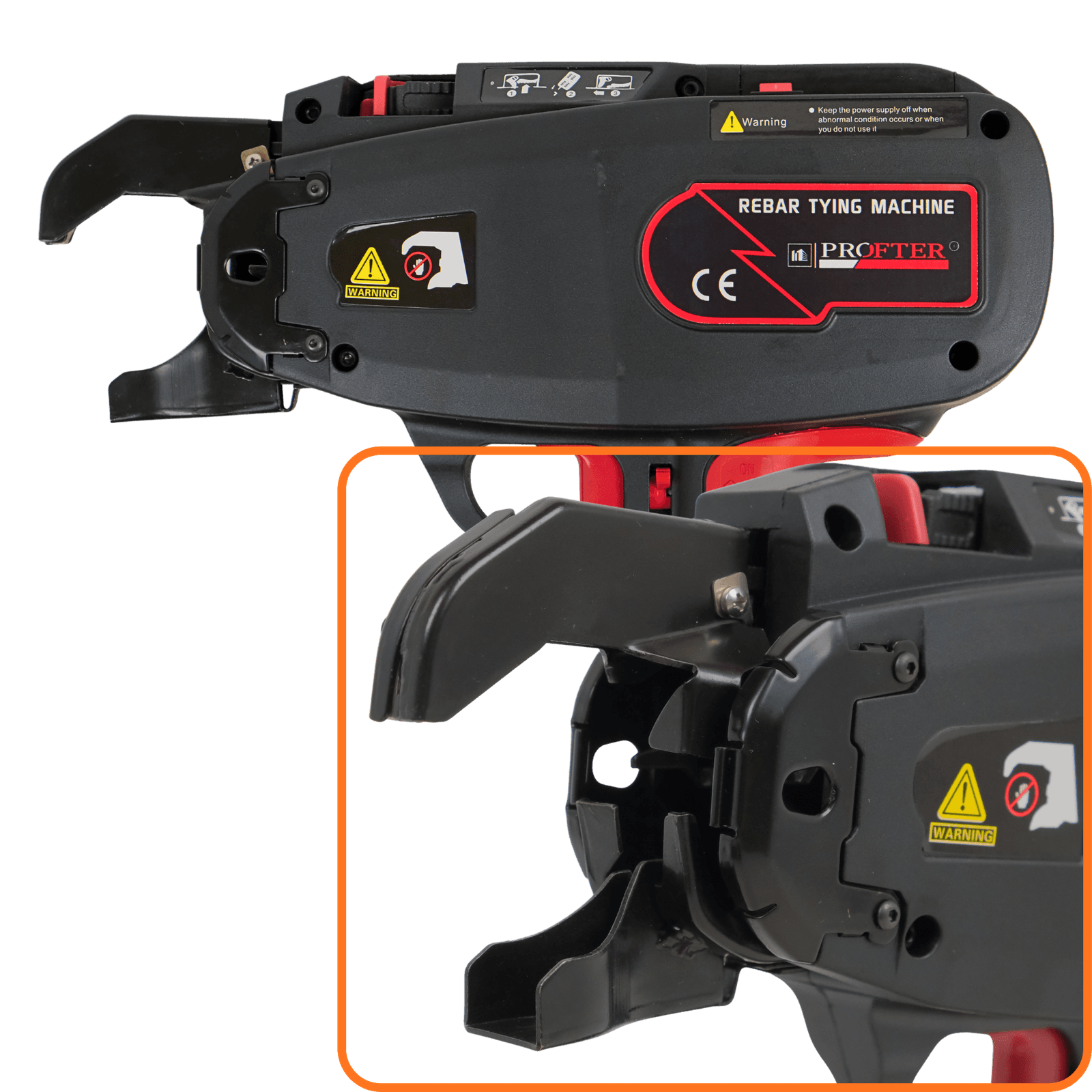 Акумуляторний пістолет для автоматичної в'язки арматури Profter R-450 S Pro (4-45 мм). Фото 5