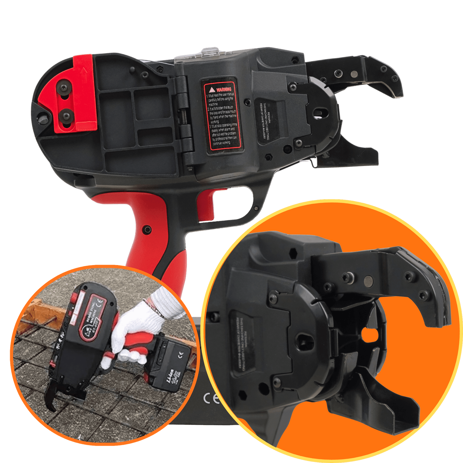 Акумуляторний пістолет для автоматичної в'язки арматури Profter R-450 S Pro (4-45 мм). Фото 8