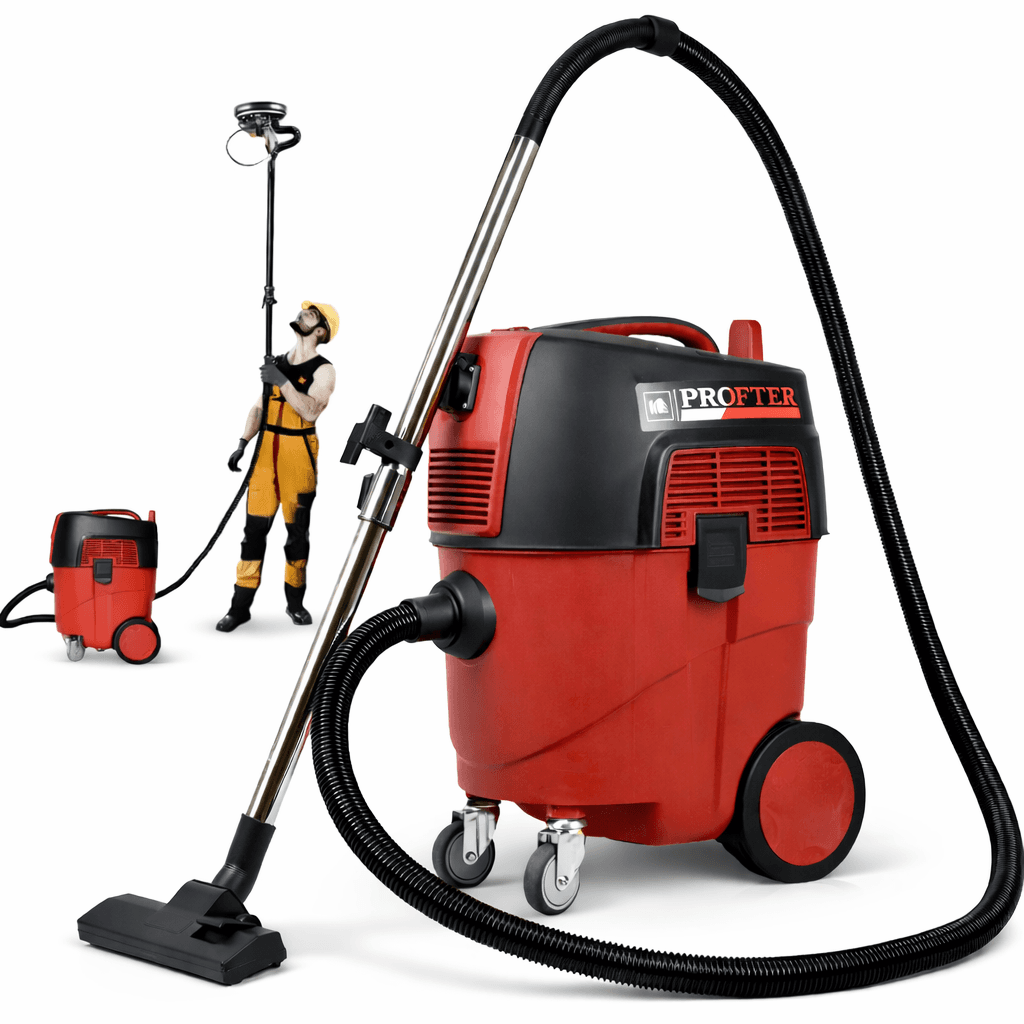 Профессиональный строительный пылесос Profter JN 208G-P (1600 Вт) пылесос для сухой и влажной уборки. Фото 1