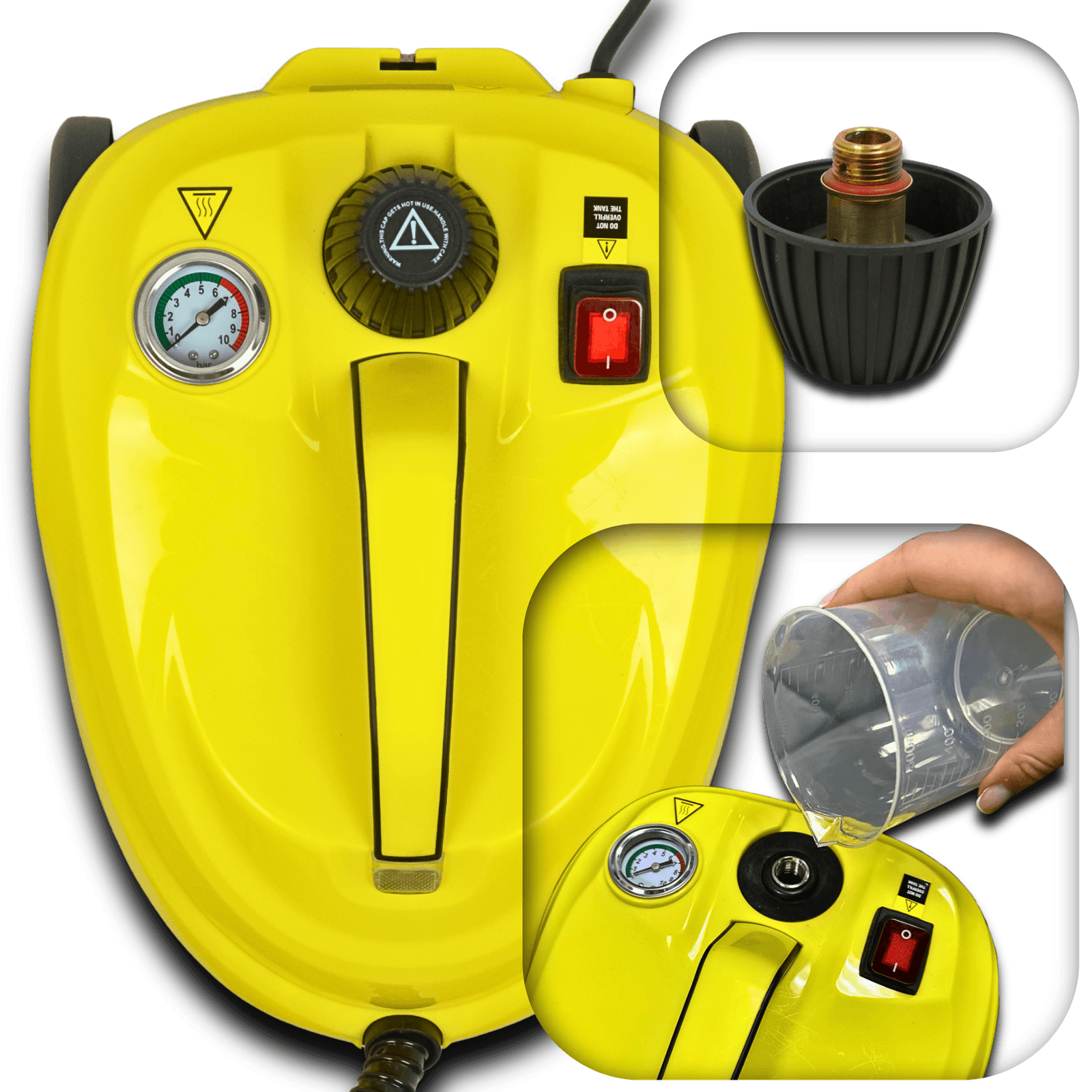 Пароочисник високого тиску  універсальний  Profter SC-618A ( 2000 Вт. 5 Бар) +6 насадок. Фото 8