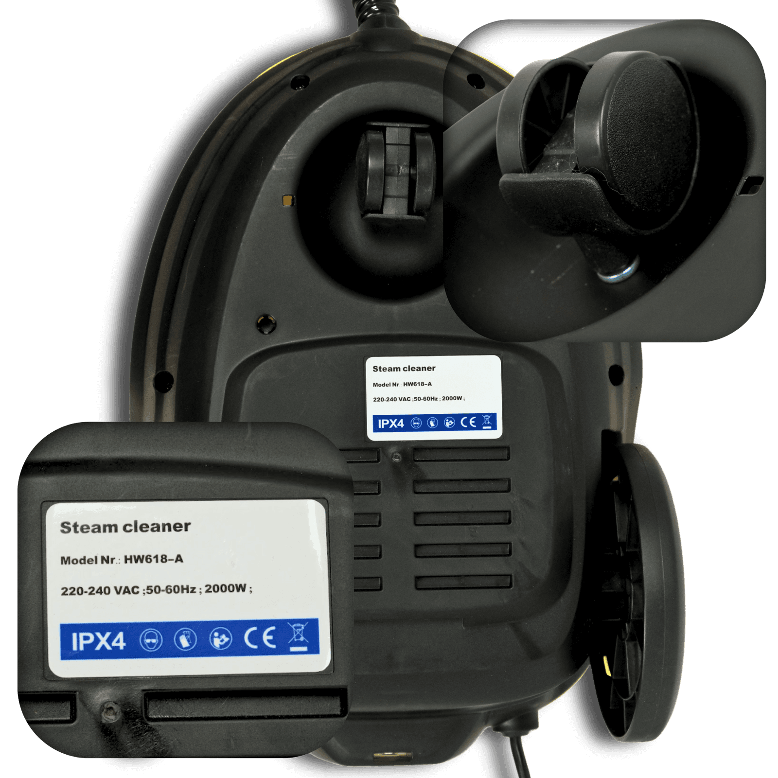 Пароочисник високого тиску  універсальний  Profter SC-618A ( 2000 Вт. 5 Бар) +6 насадок. Фото 9