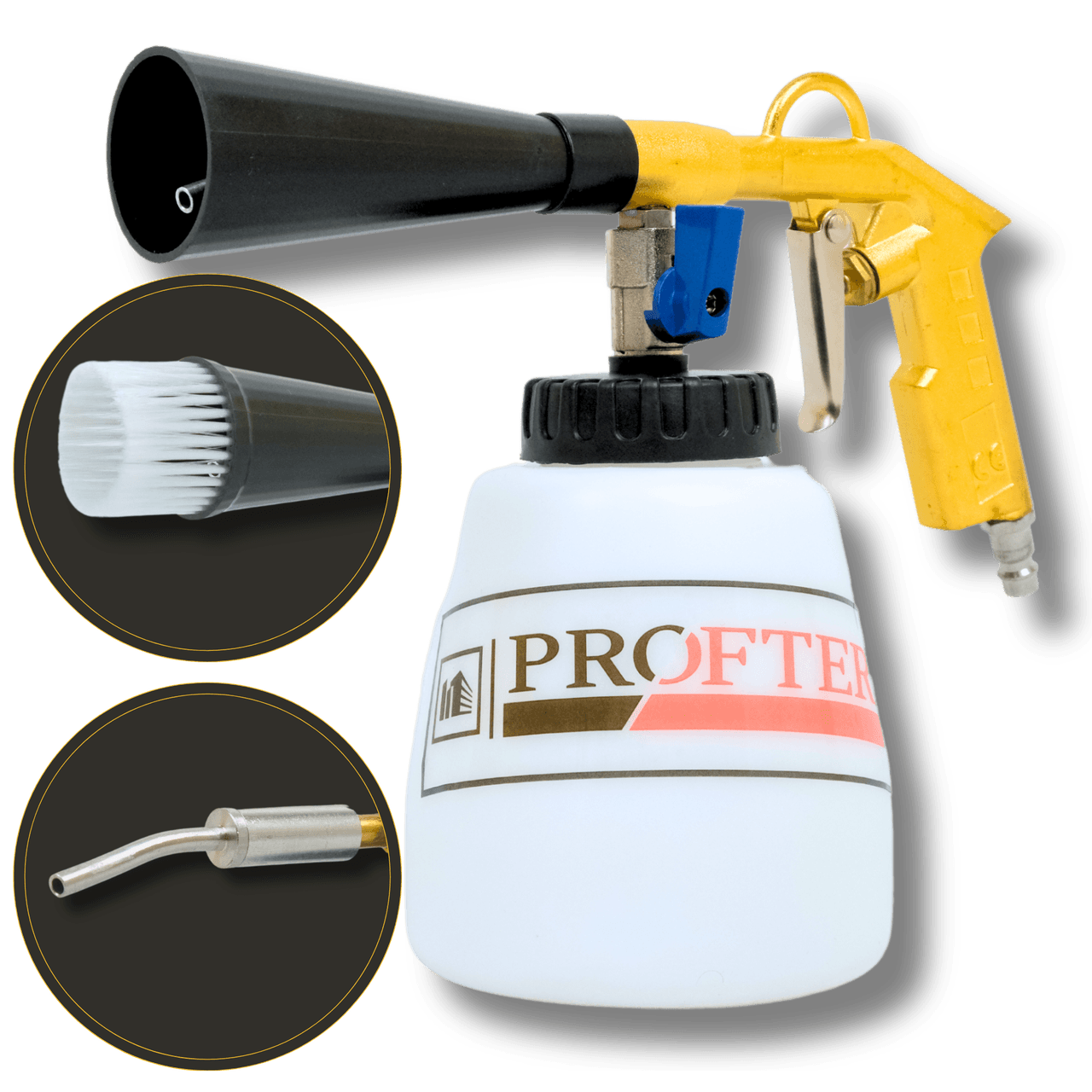 Професійний торнадор Profter G 019 Gold для хімчистки автомобілів. Фото 4