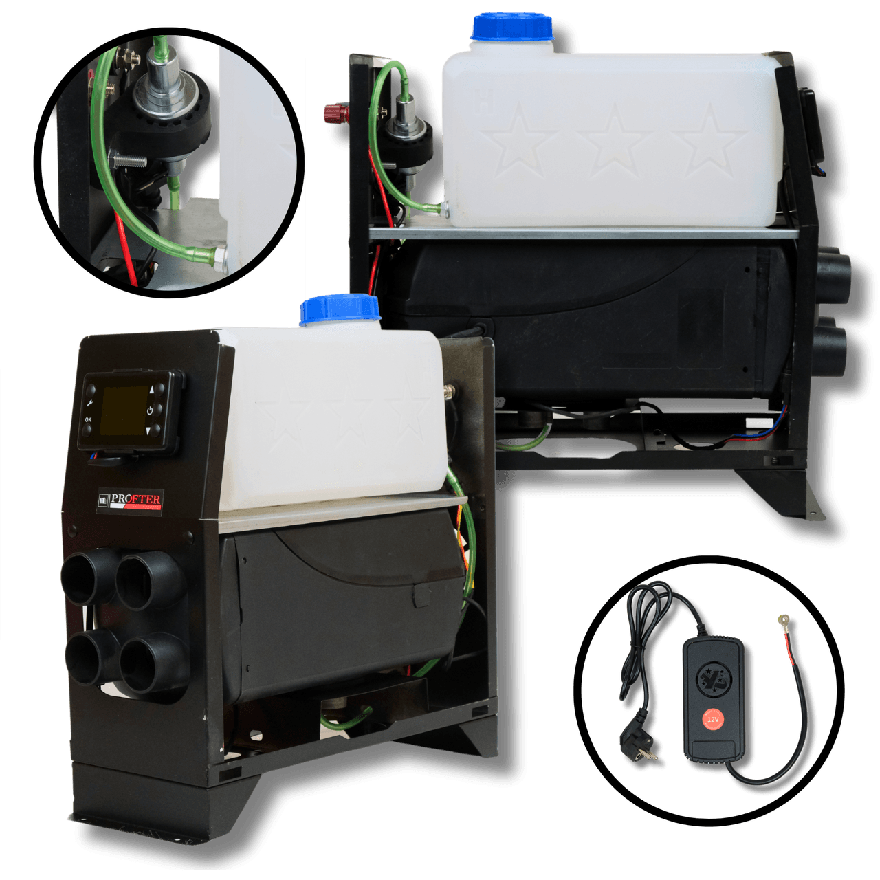 Дизельний автономний обігрівач Profter FR-5000W (12V-24V, 5 кВт) Моноблок WEBASTO. Фото 2