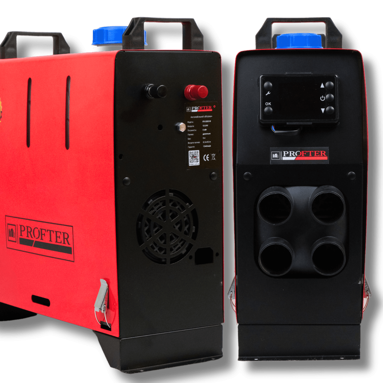 Дизельний автономний обігрівач Profter FR-5000W (12V-24V, 5 кВт) Моноблок WEBASTO. Фото 3