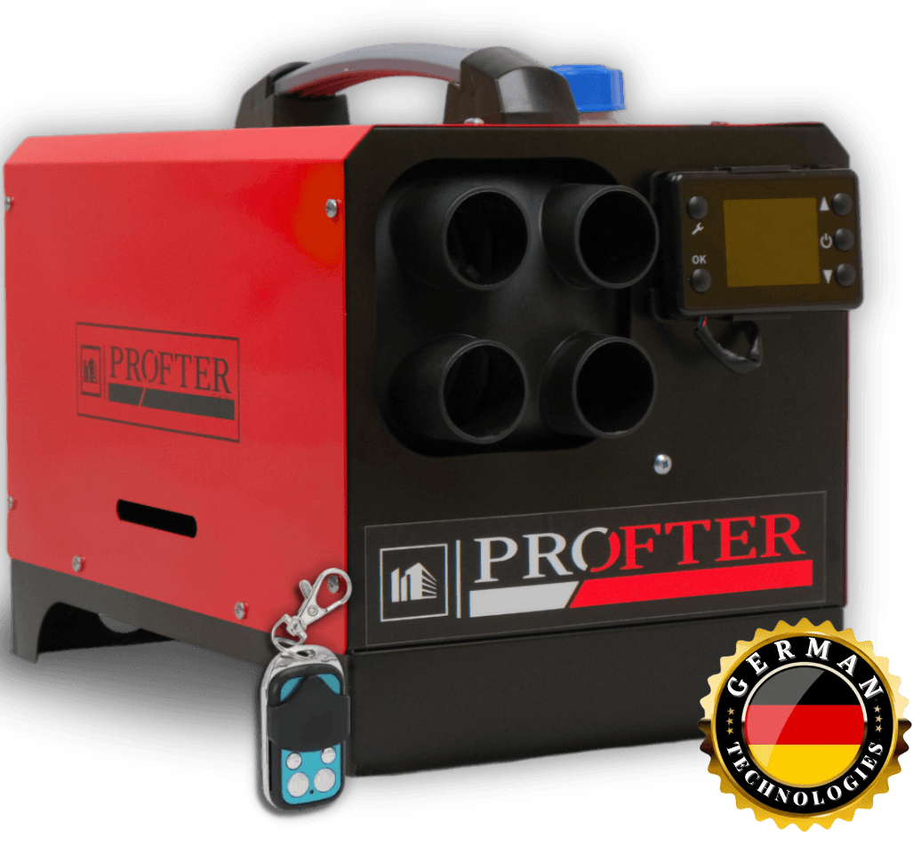 Автономка дизельная Profter RF-5000 красная (12-24V). Фото 5
