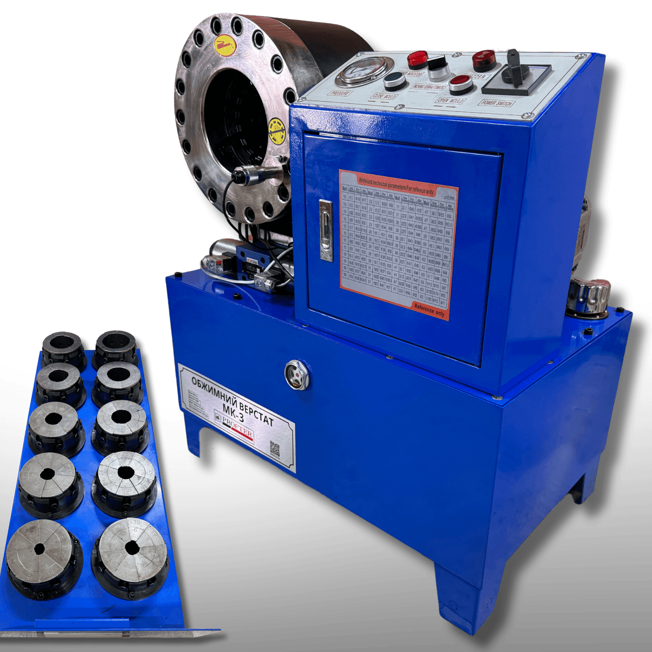 Станок (Прес) для виготовлення РВТ Profter МК-3 (6-51мм 600т 220/380V) Обтискний прес для шлангів. Фото 8