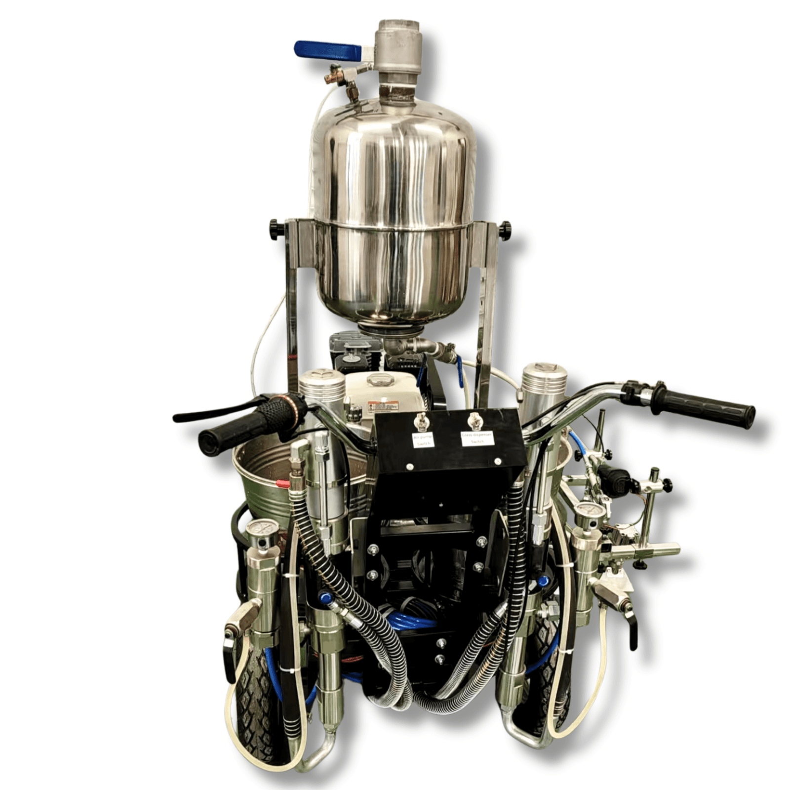 Професійна розміточна машина з гідравлічними насосами та ємністю для склошарика Profter LK-2500. Фото 2