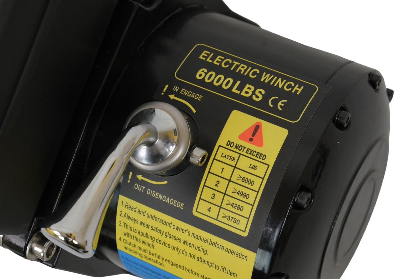 Автомобільна лебідка Profter 6000 LBS 12V (2722 кг). Фото 3