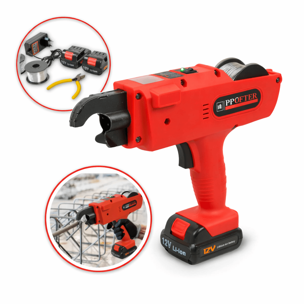 Акумуляторний пістолет для в’язання дроту арматури Profter D-37 (8-25 мм). Фото 1